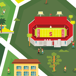 Stanford University Campus Map