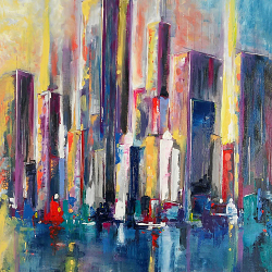 Point of Dawn (Oil on canvas)