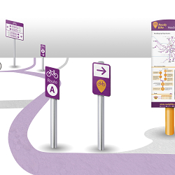 Wayfinding cycling system