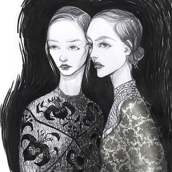 Fashion Concept for Erdem. B&W