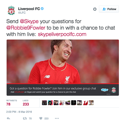 Skype – Liverpool FC partnership