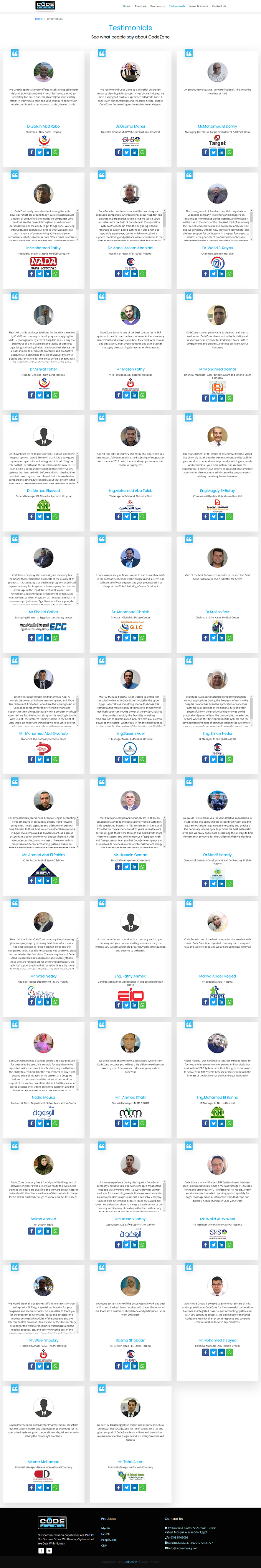 Release of CodeZone new website by Nour Gamil