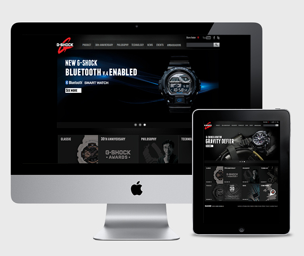 Casio G-Shock Website by Nadia