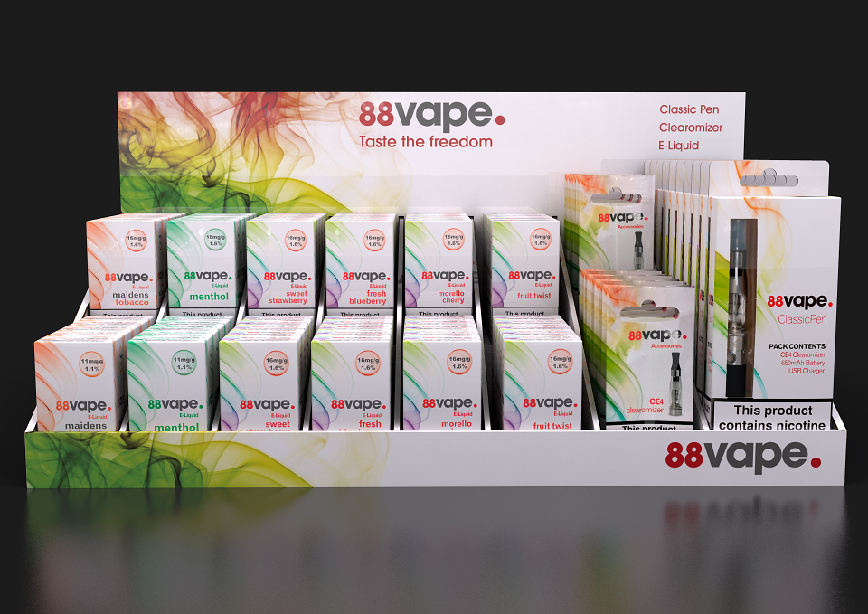 Vape 88 Counter Display Unit by Mark Jackson for Vape 88