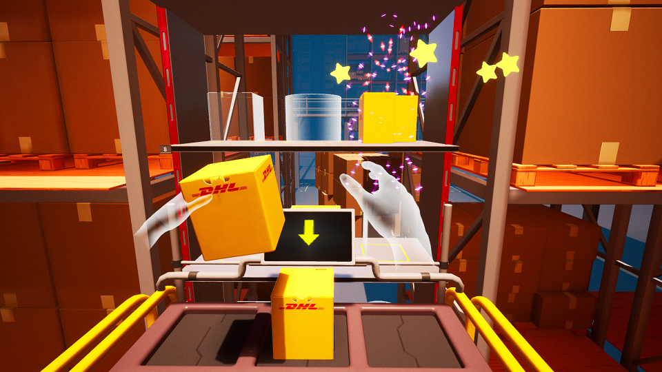 DHL Box Stacker Pro VR Experience by Trent Payne for DHL