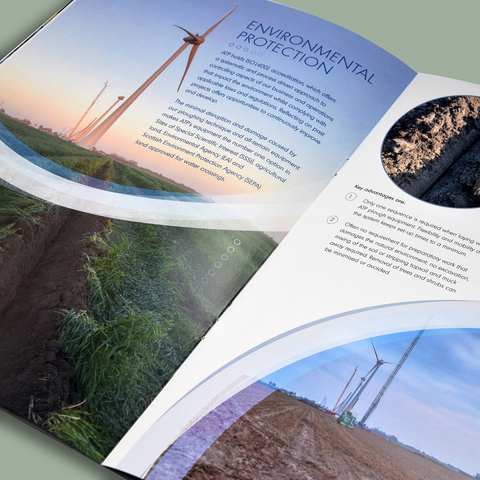 ATP Cable Plough Brochure by Rachel Gladstone for ATP Cable Plough