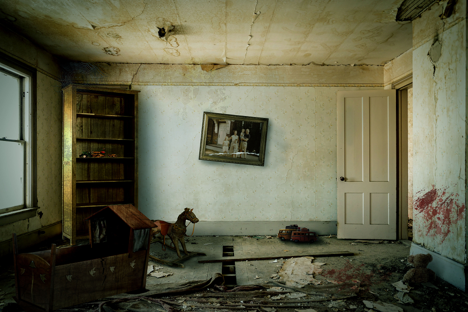 Matte Painting- Haunted Nursery by Christiane Dischke