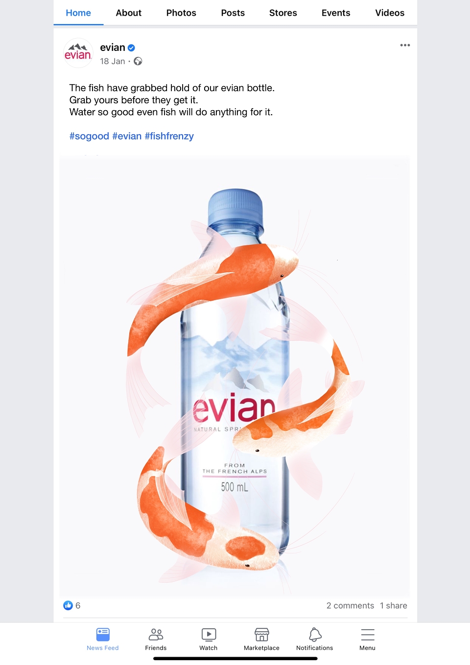 Evian by Claire Sawyer