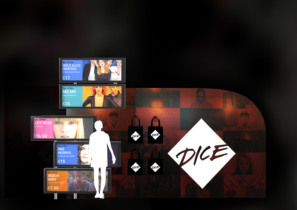 Promotion Design for DICE Fm by Ross Martin for Dice fm