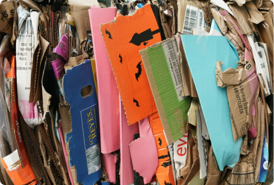 cardboard packaging waste