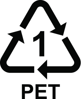 PET recycling symbol