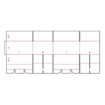 FEFCO 0207 flat die-line