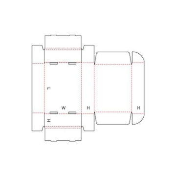 FEFCO 0427 flat die-line