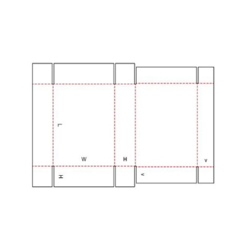 FEFCO 0441 flat die-line