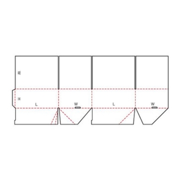 FEFCO 0707 flat die-line