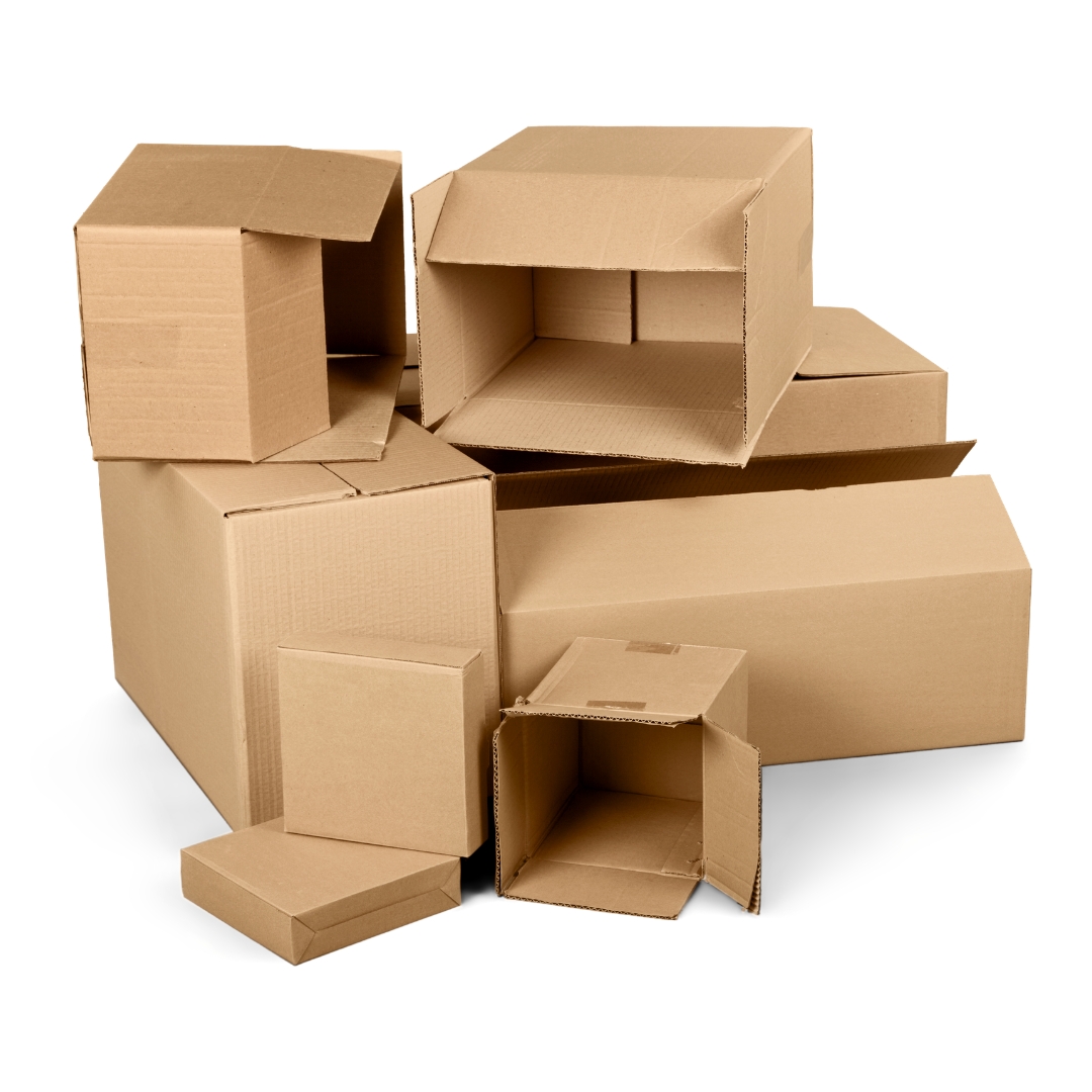 Close-up of corrugated cardboard flute structure