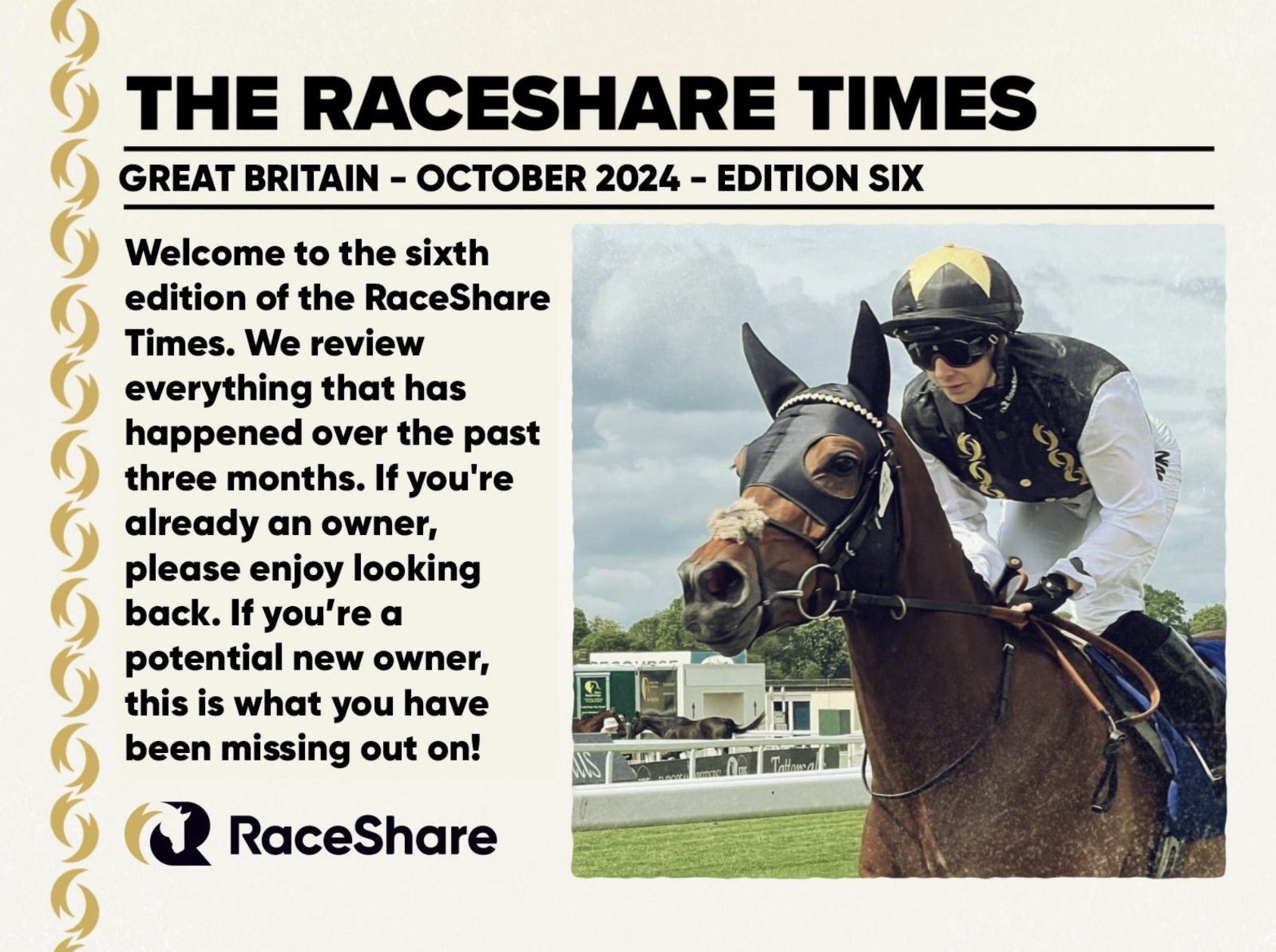 Read The Latest Edition Of The RaceShare Times - Out Now!