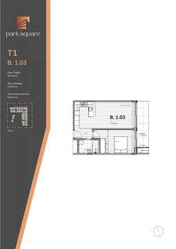 Apartamento T1 Novo c/ Varanda no Centro de Gaia - Empreendimento Park Square