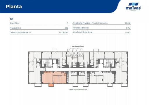 Apartamento T2 - Leça da Palmeira