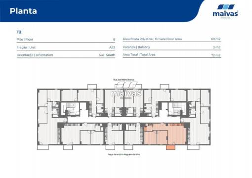 Apartamento T2 - Leça da Palmeira