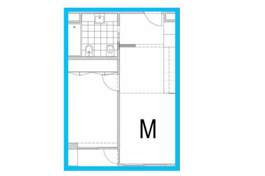 Apartamento T1 com garagem e arrumo em construção em Pedrouços