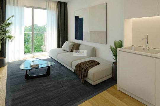 Apartamento T1+1 com garagem e arrumo em construção em Pedrouços
