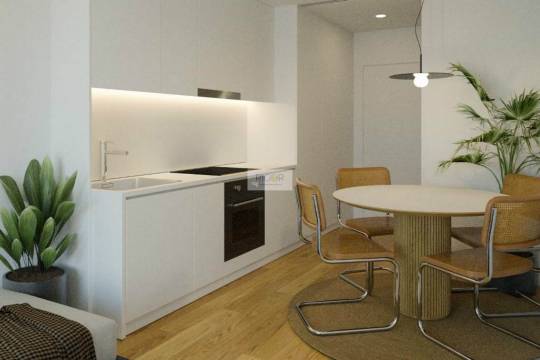 Apartamento T1+1 com garagem e arrumo em construção em Pedrouços