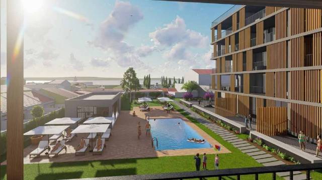 Aptº T3  com 2 suites e um Terraço de 173,45m2 em Empreendimento de Luxo em Alcochete
