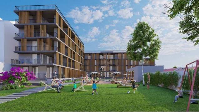 Aptº T3  com 2 suites e um Terraço de 214,58m2 em Empreendimento de Luxo em Alcochete