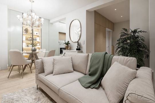 APARTAMENTO T1  com terraço novo, Situado no Bairro Novo, junto à praia