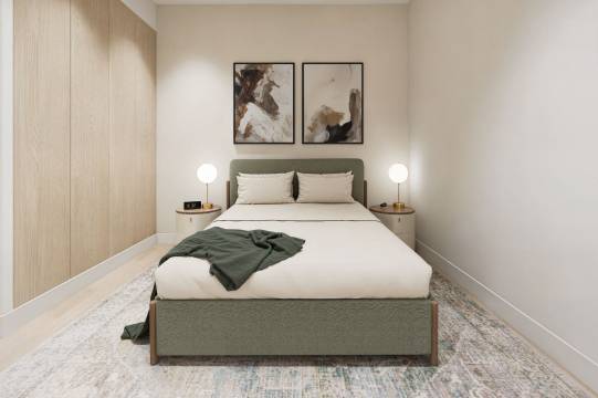 APARTAMENTO T1  com terraço novo, Situado no Bairro Novo, junto à praia