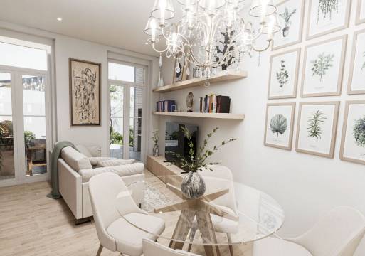 APARTAMENTO T1  com terraço novo, Situado no Bairro Novo, junto à praia