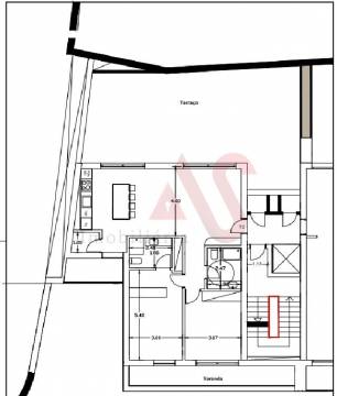 Apartamento T2 no Centro de Paços de Ferreira