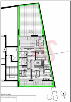 Apartamento T2 no Centro de Paços de Ferreira