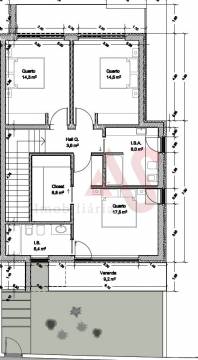 Moradia T3 Geminada em construção em Nevogilde, Lousada