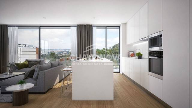 Apartamento T2 Novo c/ Varanda e Garagem em Mafamude (Quinta de Cravel)