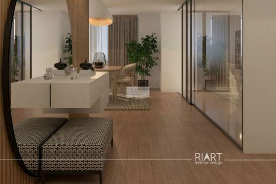 Apartamento T2 de luxo com terraço e jardim de 108m2