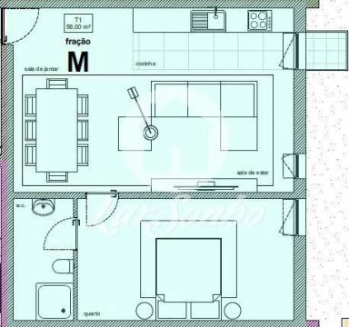 Apartamento T1 em Barcelos