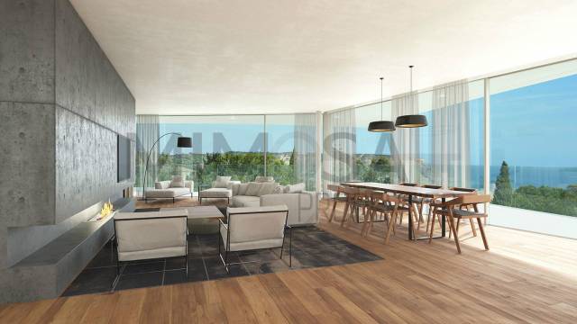 Moradias de Luxo T4 em construção com vista mar na Praia da Luz, Lagos