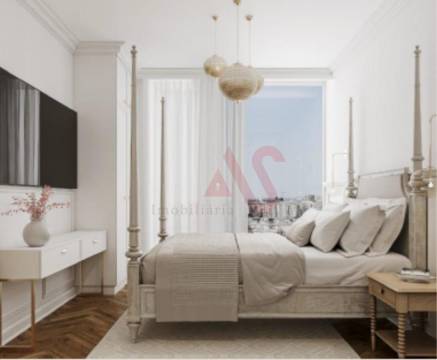 Apartamento T2 em construção com varanda e piscina comum em Bonfim, Porto