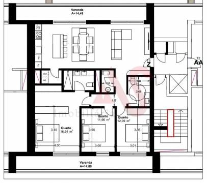 Apartamento T3 no Centro de Paços de Ferreira