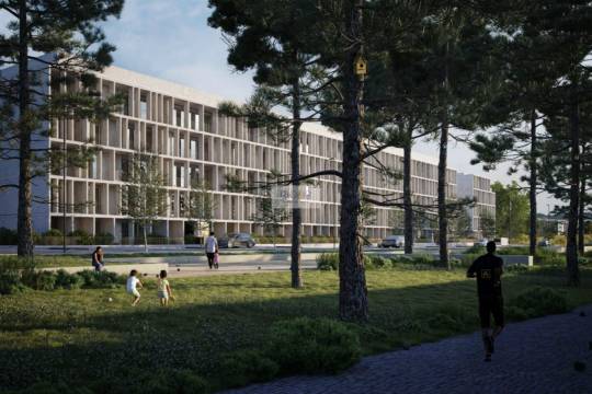 Apartamento T2 com varanda em construção em Arcozelo.