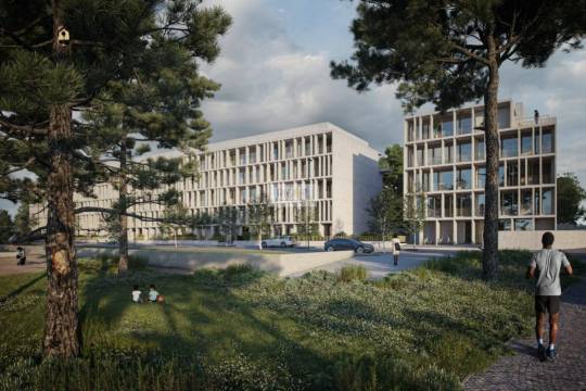 Apartamento T2 com varanda em construção em Arcozelo.