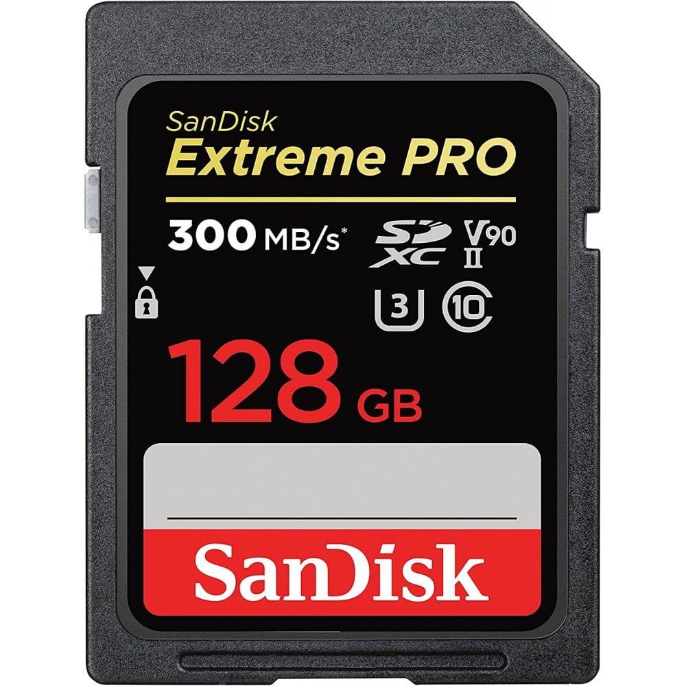 SanDisk Extreme PRO 128GB SD UHS-II V90 Memory Card