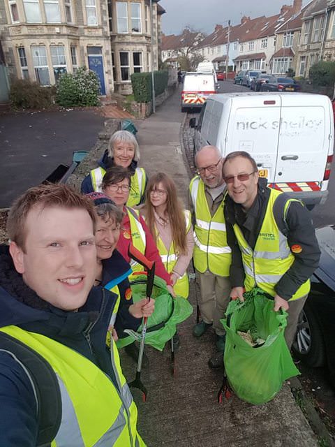 Litter blitz selfie