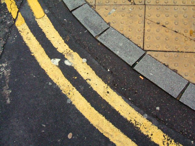 Double yellow lines