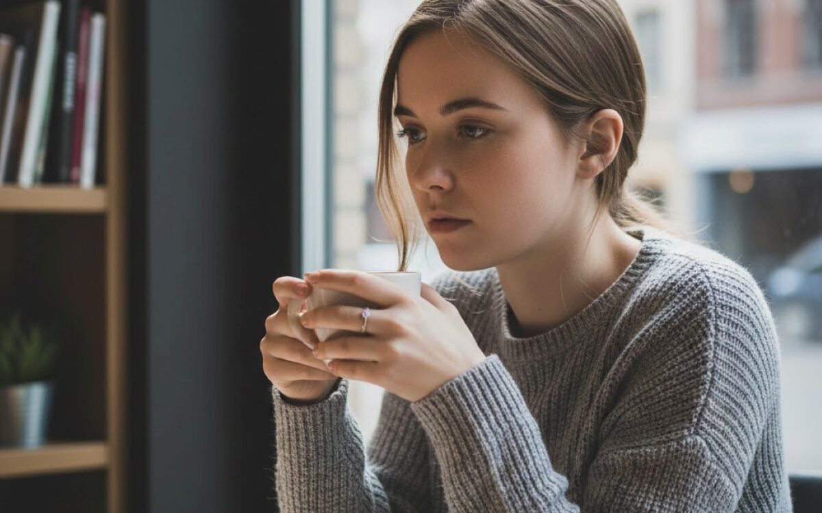 Autistic girl in a thoughtful everyday setting, reflecting inclusion and visibility in autism research