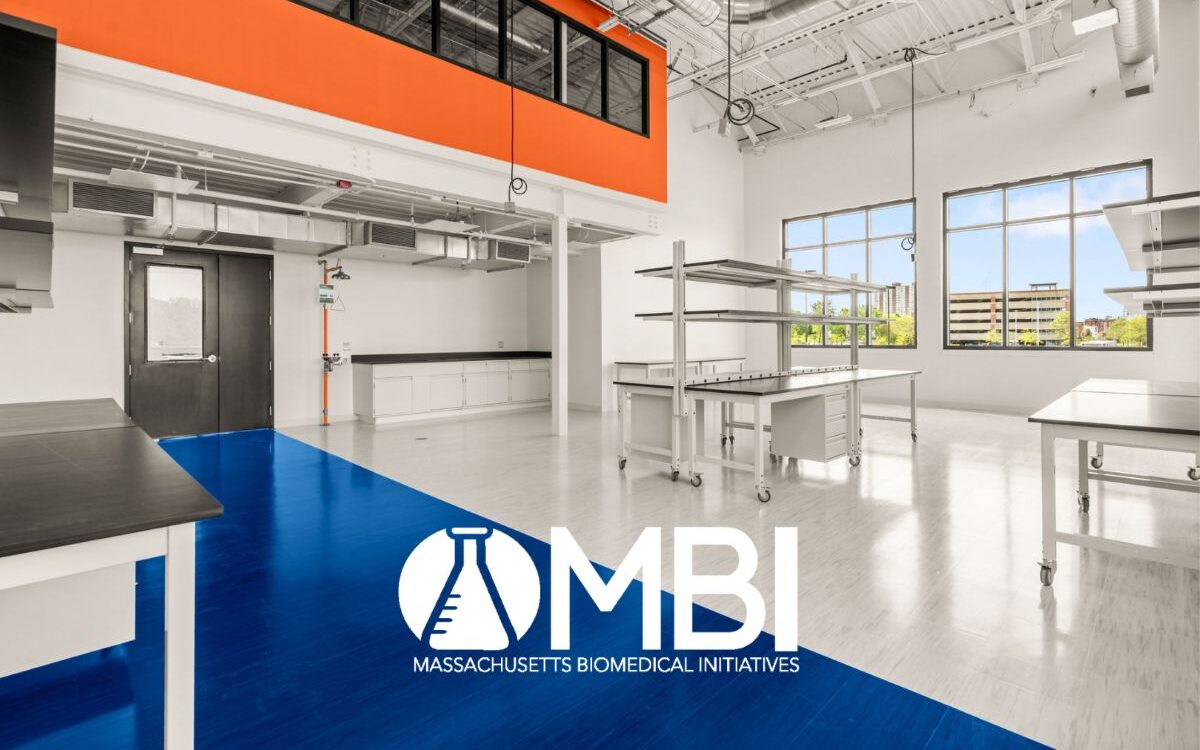 Exterior of the MBI Bioindustrial Manufacturing Tech Hub building in Central Massachusetts.