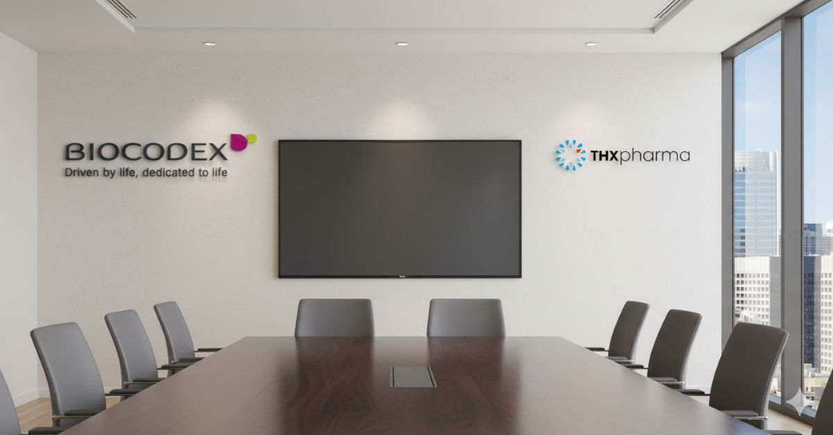 image showing a THX Pharma Biocodex Licensing Deal