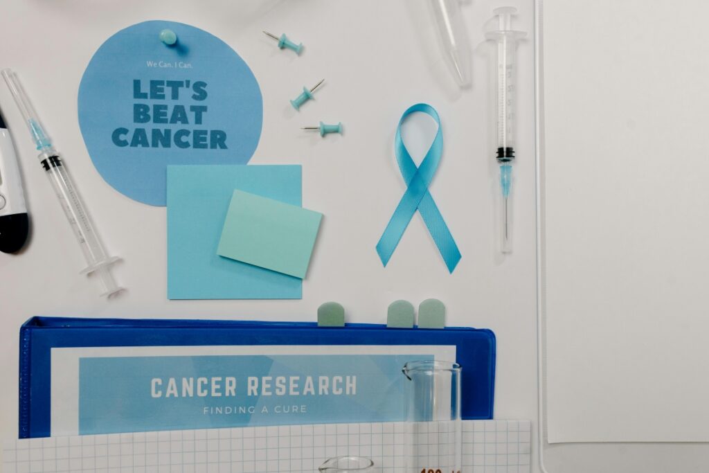 Lets beat cancer notice board